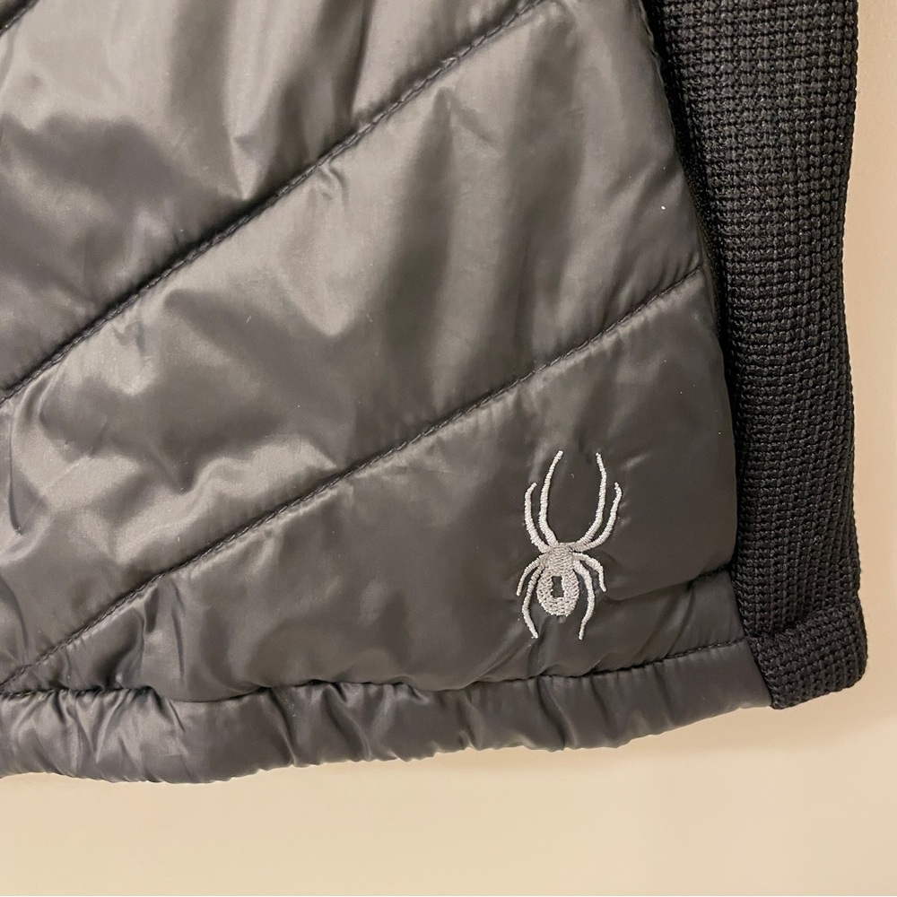 SPYDER Women’s Full Zip Insulated Hooded Quilted Puffer Jacket Black Small S - Picture 3 of 15